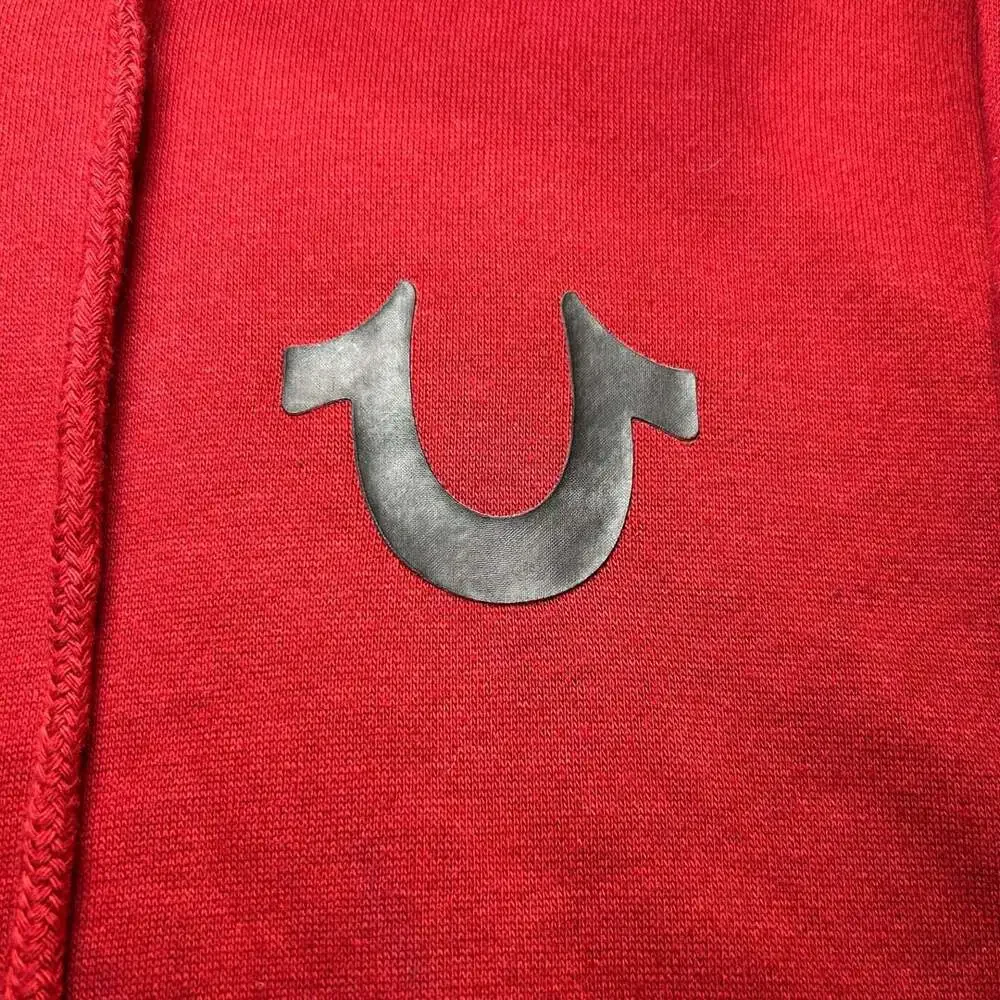 True Religion Men’s Red Logo Trim Track Jacket, Size XL
